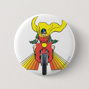 Badge Rond 5 Cm Robin Rides 2 2