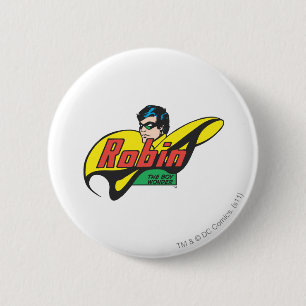 Badge Rond 5 Cm Robin The Boy Wonder