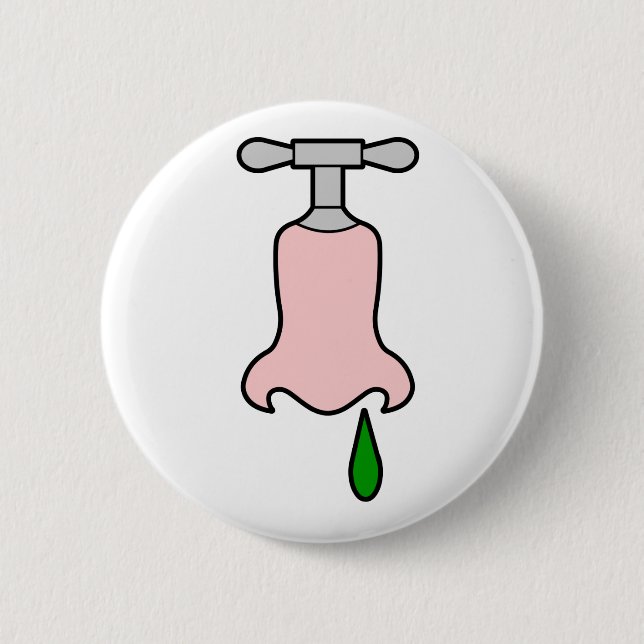 Badge Rond 5 Cm robinet courant (Devant)