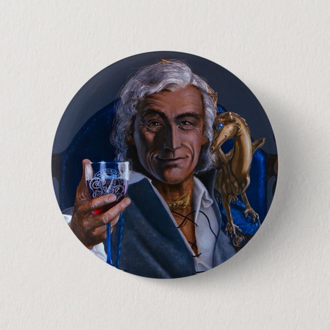 Badge Rond 5 Cm Robinton - bouton (Devant)