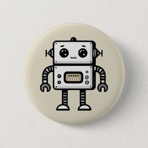 Badge Rond 5 Cm Robot