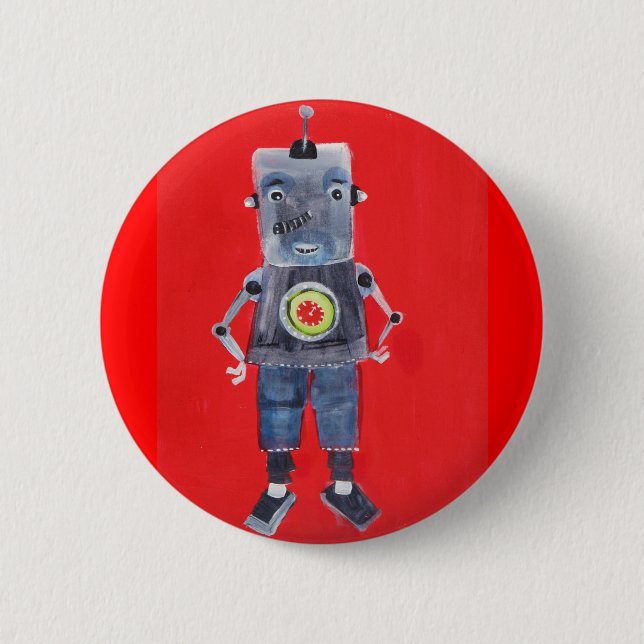 BADGE ROND 5 CM ROBOT (Devant)