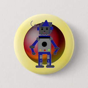 Badge Rond 5 Cm Robot cool