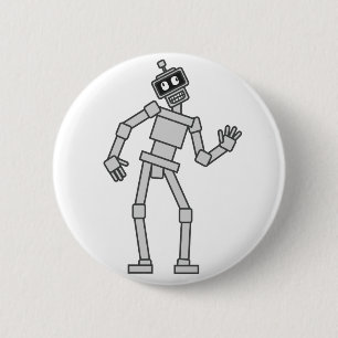 Badge Rond 5 Cm Robot dégingandé