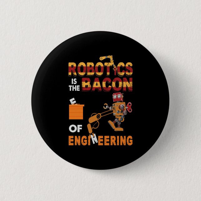 Badge Rond 5 Cm Robotique De L'Ingénieur (Devant)