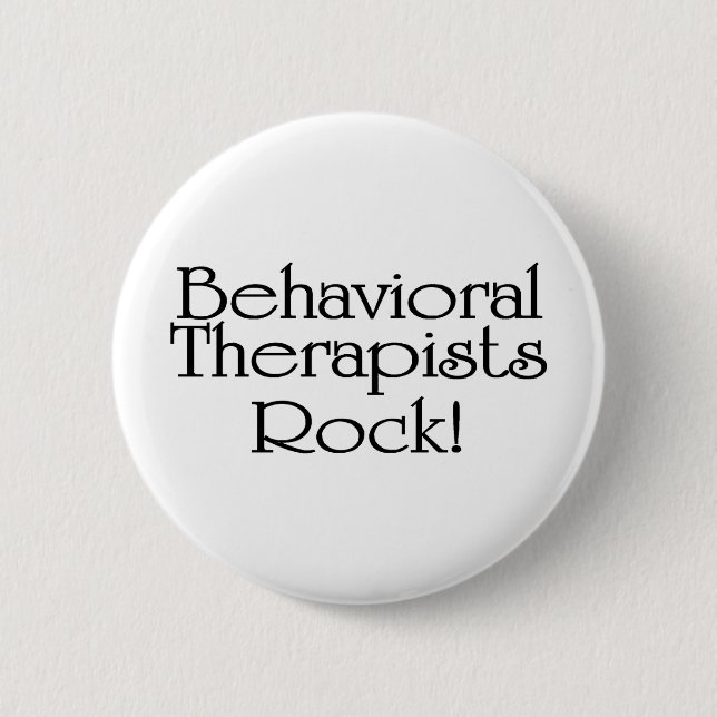 Badge Rond 5 Cm Roche comportementale de thérapeutes (Devant)