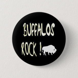 Badge Rond 5 Cm Roche de Buffalo ! Bouton