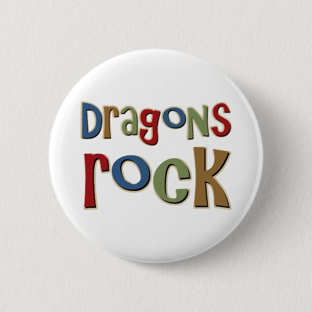 Badge Rond 5 Cm Roche de dragons (Devant)