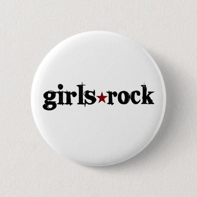 Badge Rond 5 Cm Roche de filles (Devant)