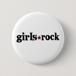 Badge Rond 5 Cm Roche de filles