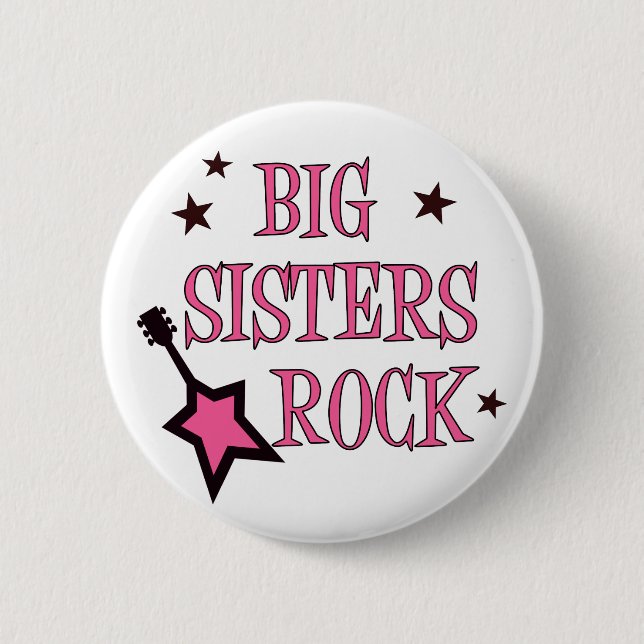 Badge Rond 5 Cm Roche de grandes soeurs (Devant)