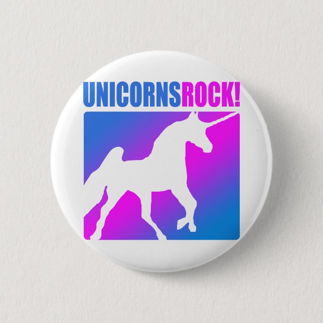 Badge Rond 5 Cm Roche de licornes ! (Devant)