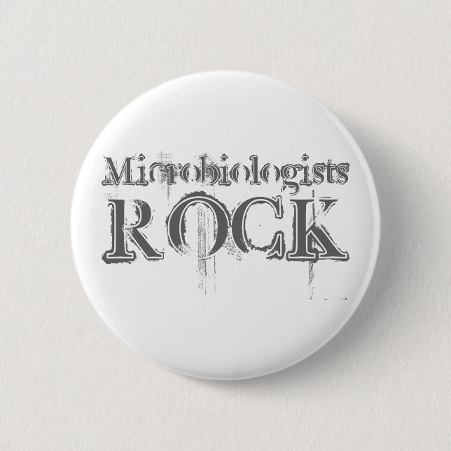 Badge Rond 5 Cm Roche de microbiologistes (Devant)