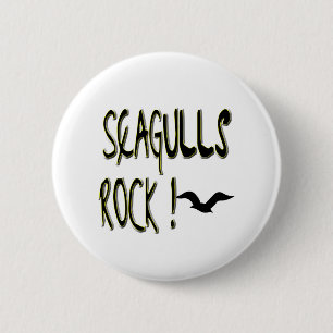 Badge Rond 5 Cm Roche de mouettes ! Bouton