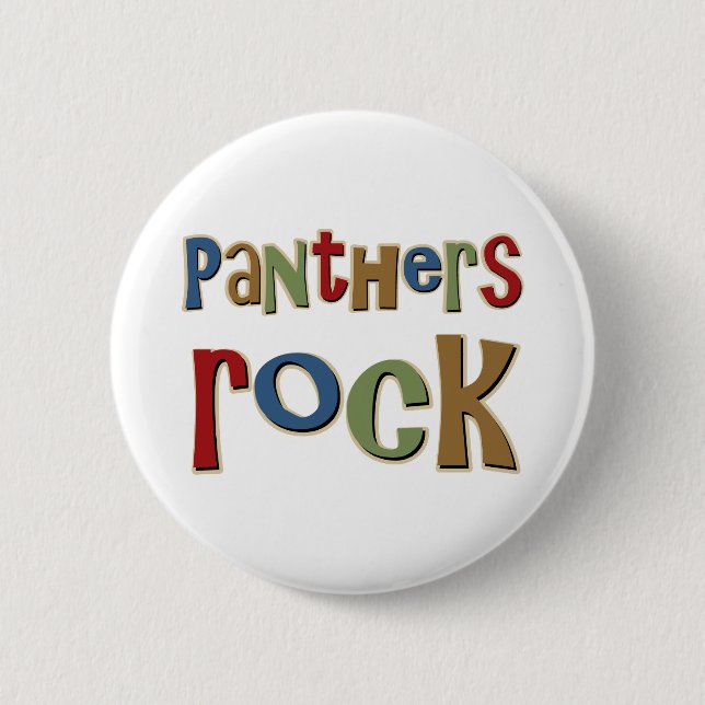 Badge Rond 5 Cm Roche de panthères (Devant)
