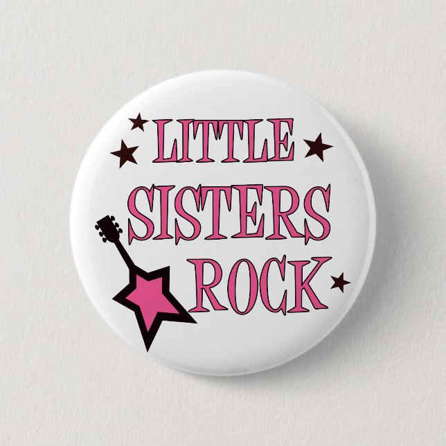 Badge Rond 5 Cm Roche de petites soeurs (Devant)