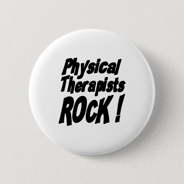 Badge Rond 5 Cm Roche de physiothérapeutes ! Bouton (Devant)