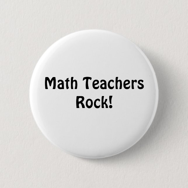 Badge Rond 5 Cm Roche de professeurs de maths ! (Devant)