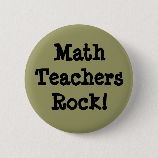 Badge Rond 5 Cm Roche de professeurs de maths ! (Devant)