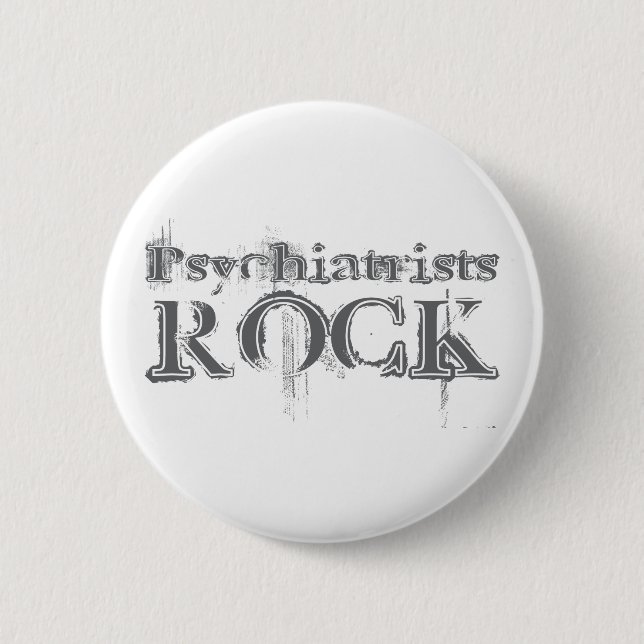 Badge Rond 5 Cm Roche de psychiatres (Devant)
