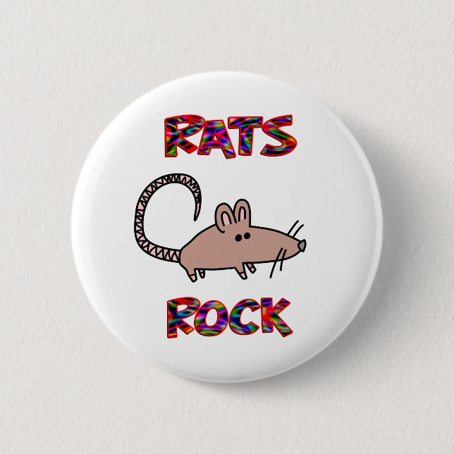 Badge Rond 5 Cm Roche de rats (Devant)