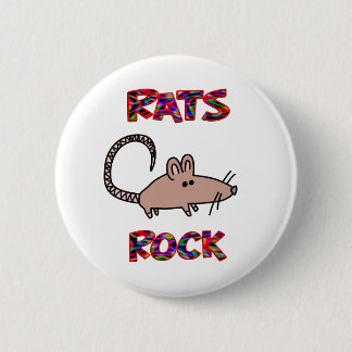 Badge Rond 5 Cm Roche de rats