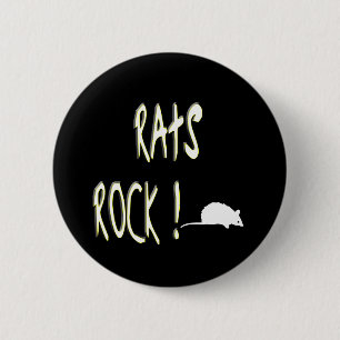 Badge Rond 5 Cm Roche de rats ! Bouton