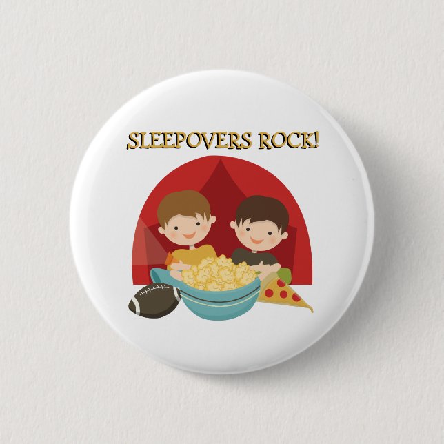 Badge Rond 5 Cm Roche de Sleepovers (Devant)