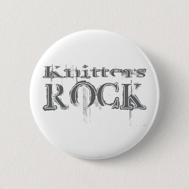 Badge Rond 5 Cm Roche de tricoteuses (Devant)