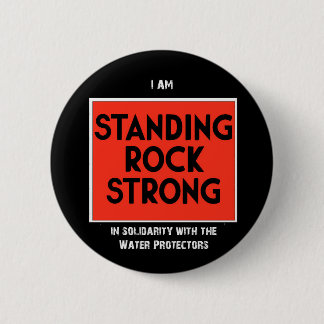 Badge Rond 5 Cm Roche debout forte