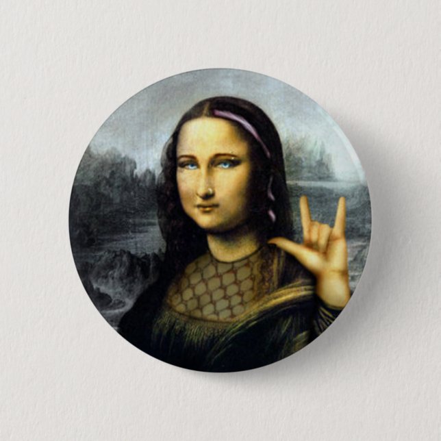 Badge Rond 5 Cm roche dessus (Devant)