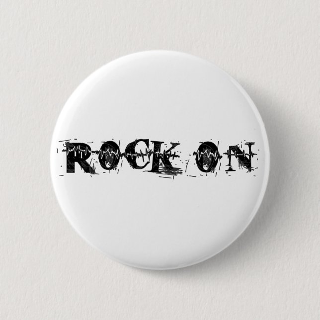 Badge Rond 5 Cm Roche dessus (Devant)