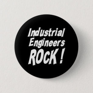 Badge Rond 5 Cm Roche d'ingénieurs industriels ! Bouton