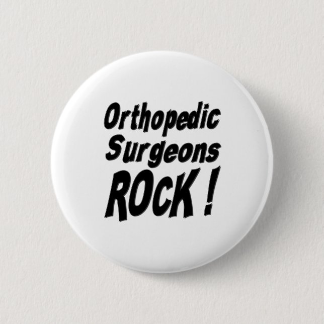 Badge Rond 5 Cm Roche orthopédique de chirurgiens ! Bouton (Devant)