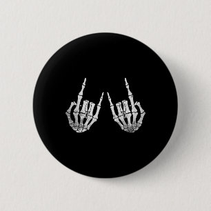 Badge Rond 5 Cm Rocher Halloween Lazy Costume Cool os