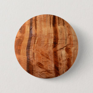 Badge Rond 5 Cm Rocher rayé de Double Arch Alcove II à Zion
