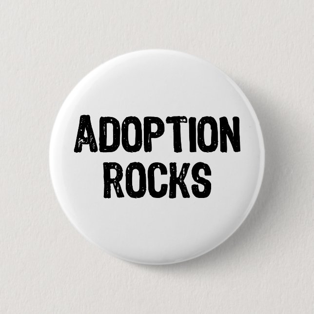 Badge Rond 5 Cm Roches d'adoption (Devant)