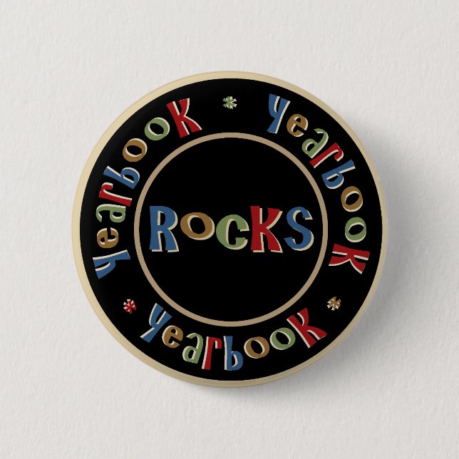 Badge Rond 5 Cm Roches d'annuaire (Devant)