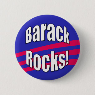 Badge Rond 5 Cm Roches de Barack ! Bouton