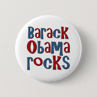 Badge Rond 5 Cm Roches de Barack Obama