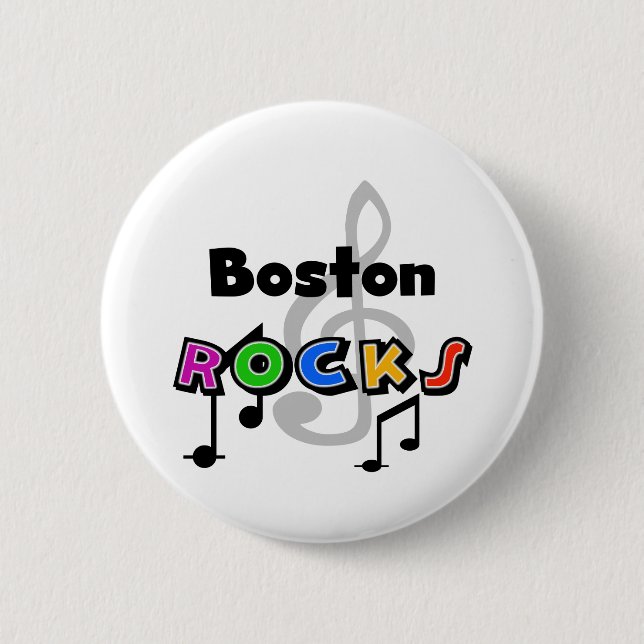 Badge Rond 5 Cm Roches de Boston (Devant)