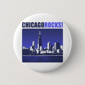 Badge Rond 5 Cm Roches de Chicago !