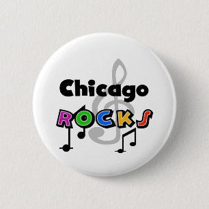 Badge Rond 5 Cm Roches de Chicago