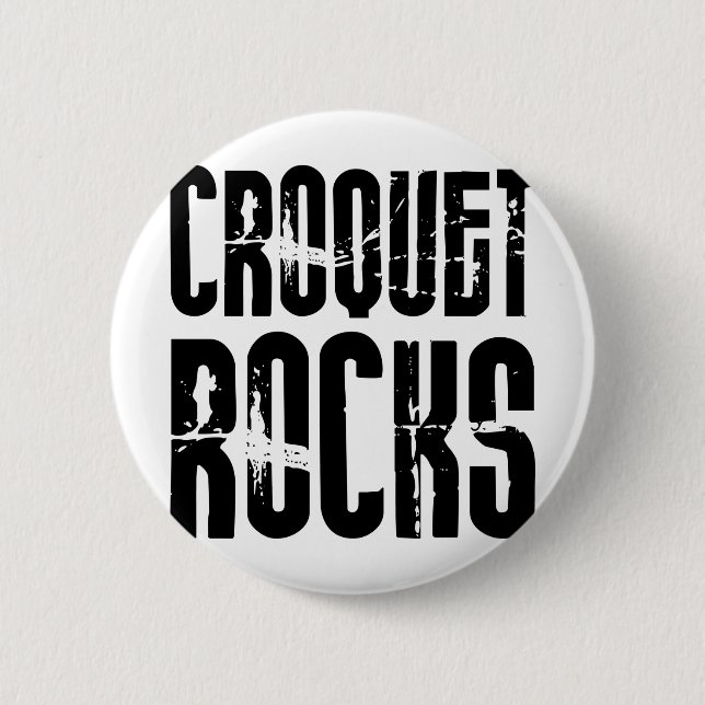 Badge Rond 5 Cm Roches de croquet (Devant)