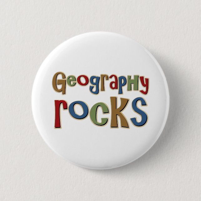 Badge Rond 5 Cm Roches de géographie (Devant)