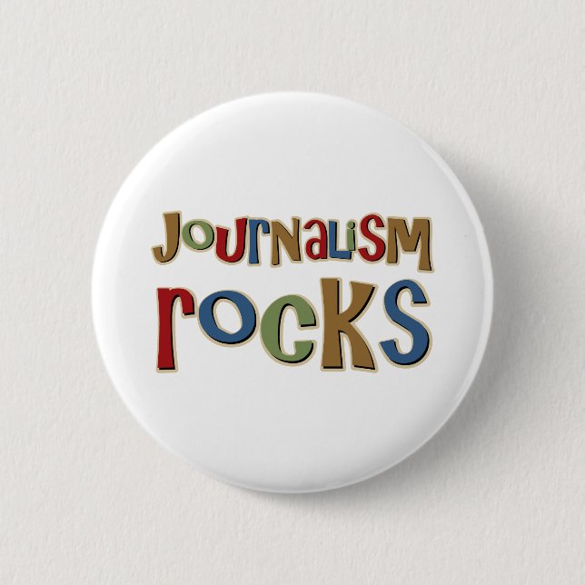 Badge Rond 5 Cm Roches de journalisme (Devant)