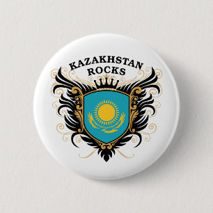 Badge Rond 5 Cm Roches de Kazakhstan