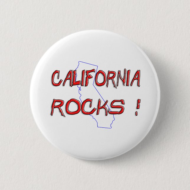 Badge Rond 5 Cm ROCHES de la Californie (Devant)
