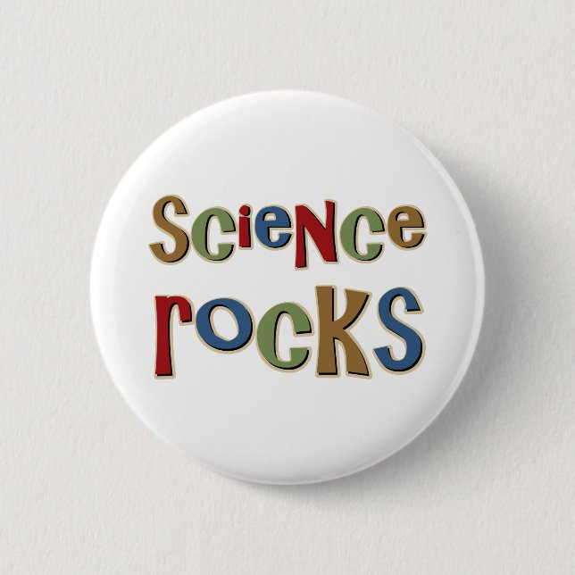 Badge Rond 5 Cm Roches de la Science (Devant)