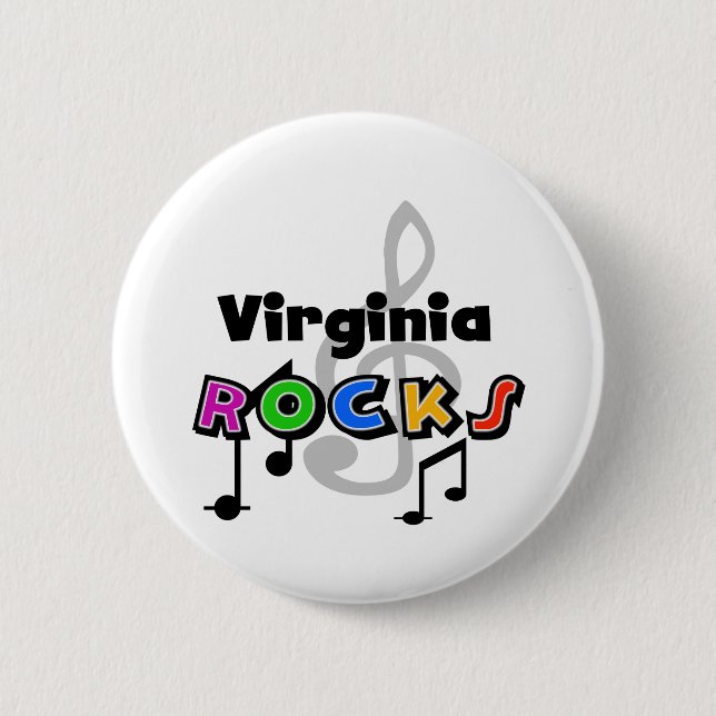 Badge Rond 5 Cm Roches de la Virginie (Devant)